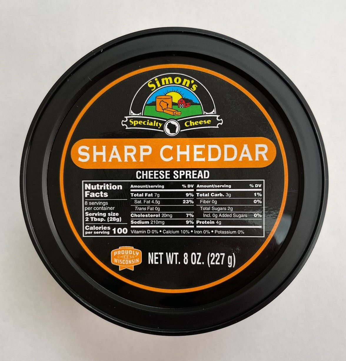 8 oz Simon's Sharp Cheddar Spread